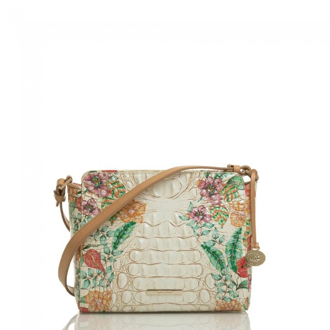 Brahmin Carrie Crossbody Ivory Tahiti ID:Brahmin-203328
