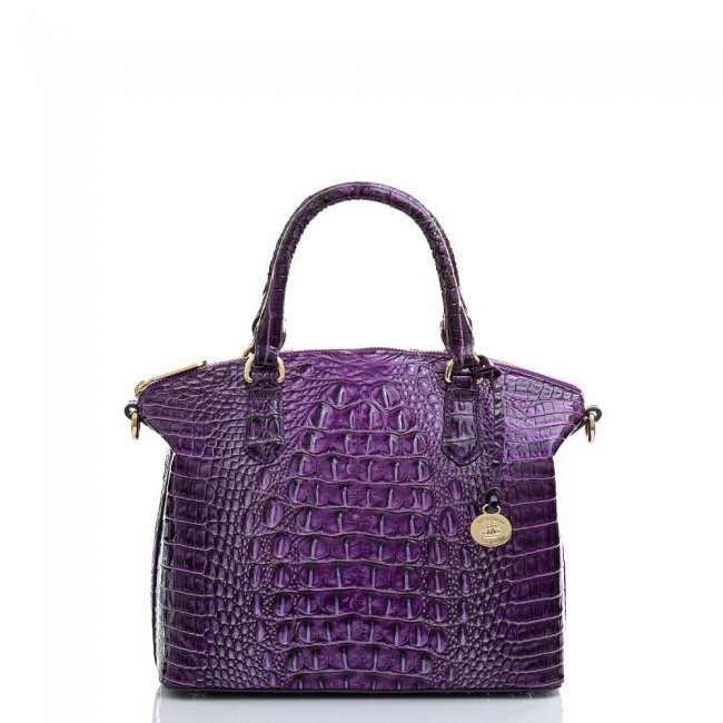 Brahmin Purple Leather Duxbury Satchel | Ultraviolet Ombre ID:Brahmin-203049
