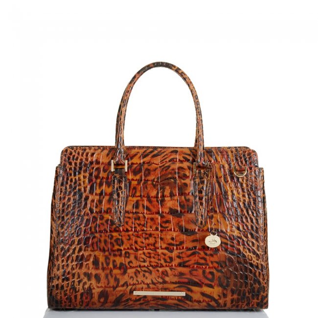 Brahmin Finley Carryall Cognac Hendrix ID:Brahmin-203109
