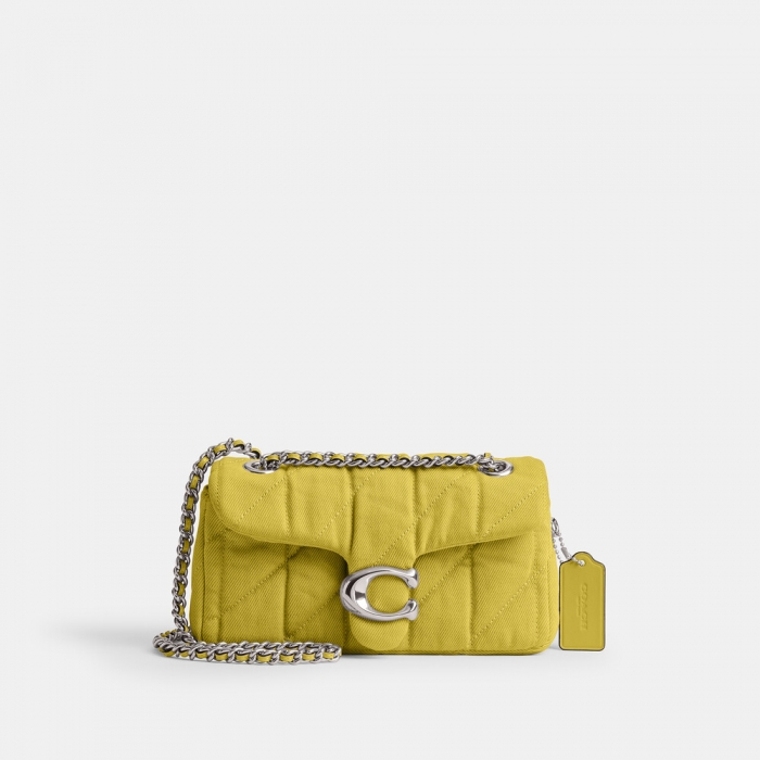 Coach Tabby Shoulder Bag 20 With Quilting - Yellow