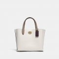 Coach Willow Tote 24 In Colorblock - chalk multi