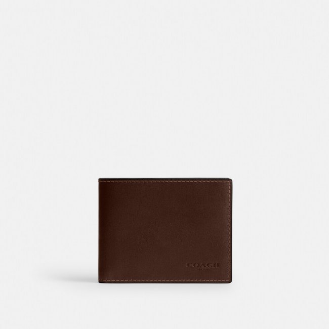 Coach Slim Billfold Wallet - Brown