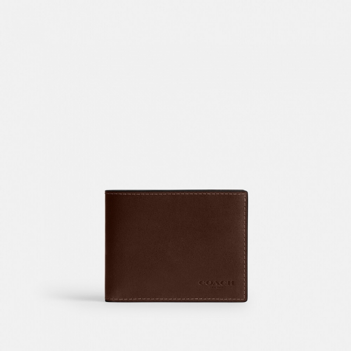 Coach Slim Billfold Wallet - Brown