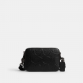 Coach Charter Crossbody Bag 19 In Maxi Signature Leather - Black