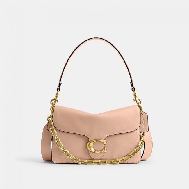 Coach Chain Tabby Shoulder Bag - CREAM