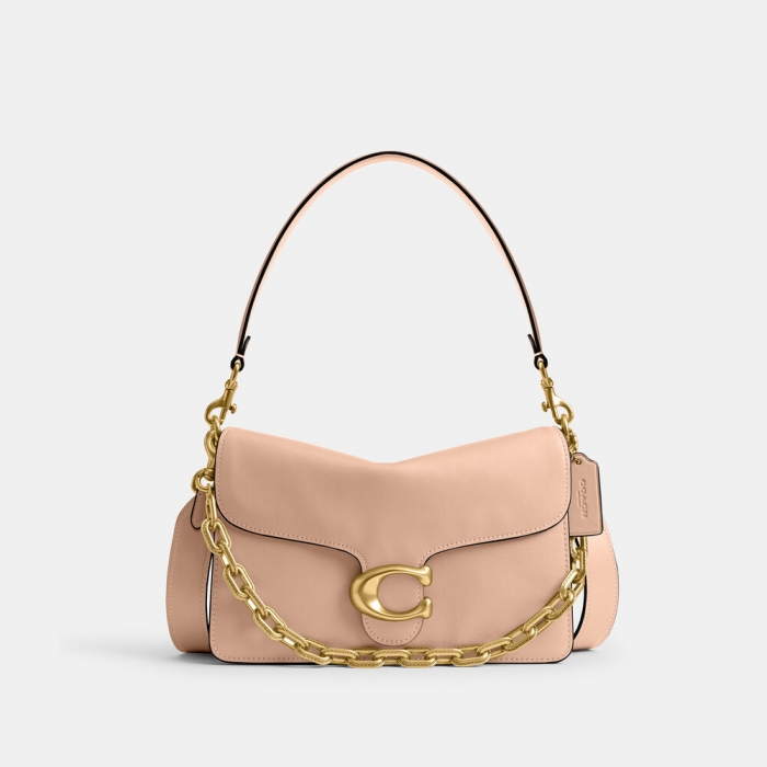 Coach Chain Tabby Shoulder Bag - CREAM