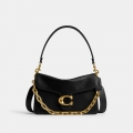 Coach Chain Tabby Shoulder Bag - Black