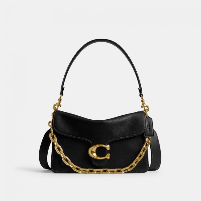 Coach Chain Tabby Shoulder Bag - Black