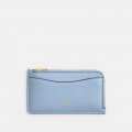 Coach New York Zip Card Case - Light/Pastel Blue