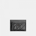 Coach Essential Card Case With Pillow Quilting - Black Coach Essential Card Case With Pillow Quilting - Black