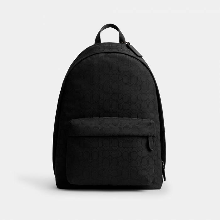 Coach Hall Backpack In Signature Jacquard 29 - Black