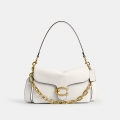 Coach Chain Tabby Shoulder Bag - WHITE