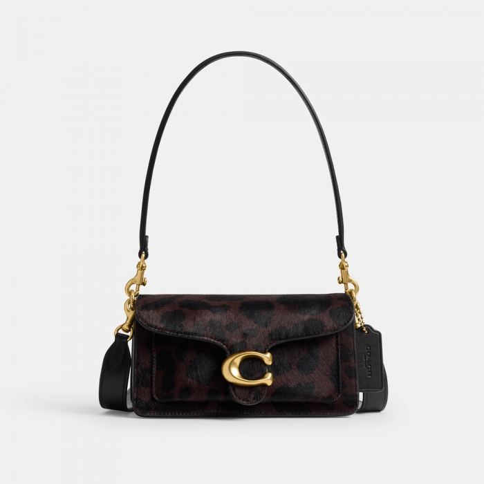 Coach Tabby Shoulder Bag 20 In Haircalf With Leopard Print - Multi Colour