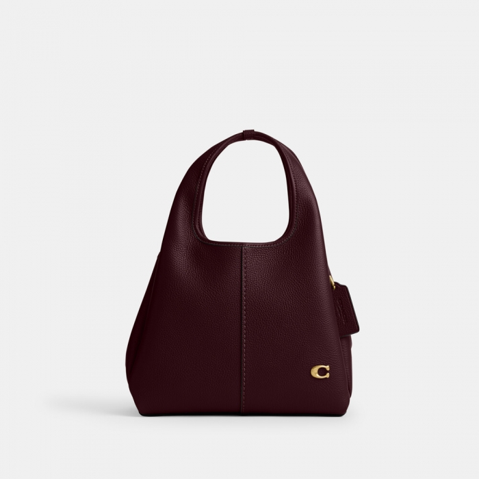 Coach Lana Shoulder Bag 23 - BURGUNDY