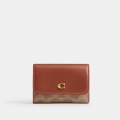 Coach Essential Flap Card Case In Signature Canvas - Multi Colour Coach Essential Flap Card Case In Signature Canvas - Multi Colour