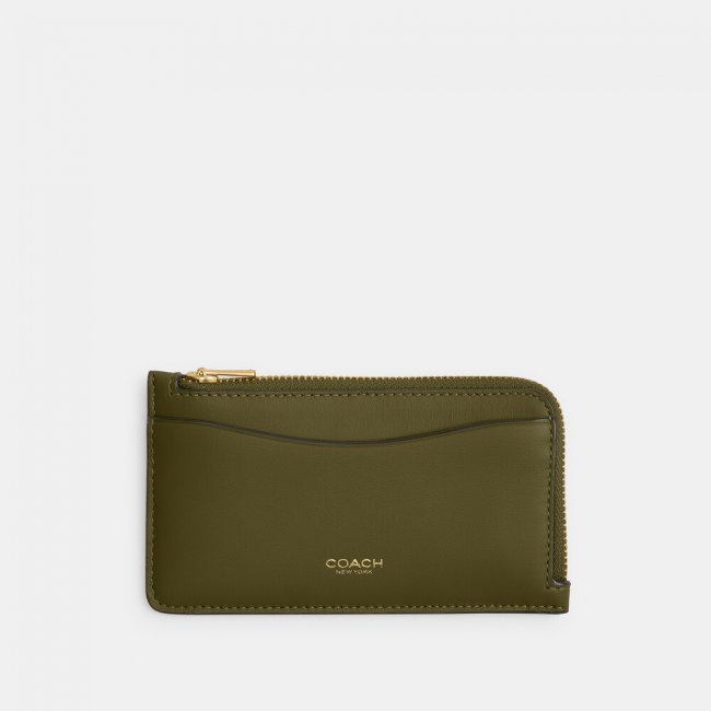 Coach New York Zip Card Case - Green