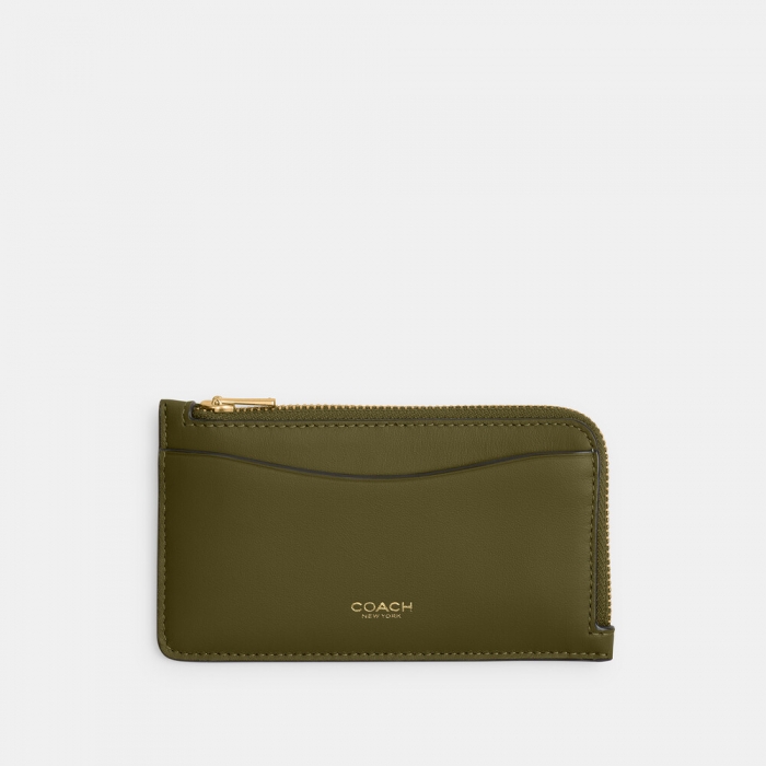 Coach New York Zip Card Case - Green