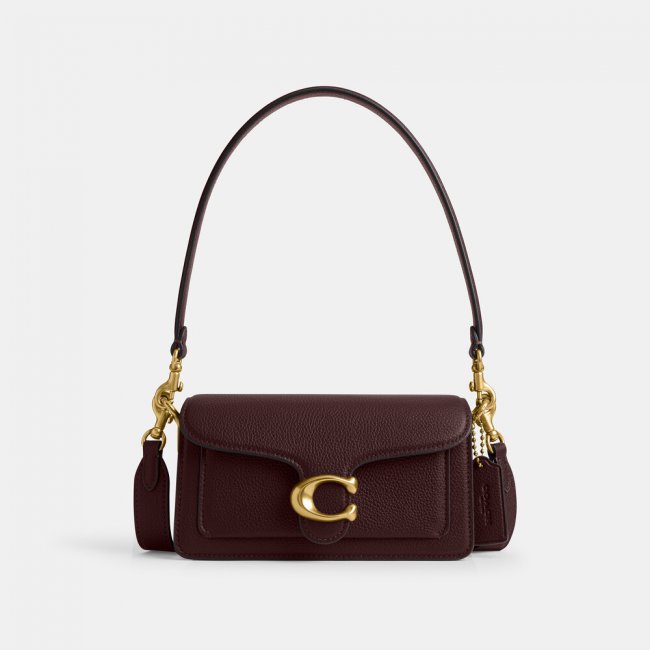 Coach Tabby Shoulder Bag 20 - BURGUNDY Coach Tabby Shoulder Bag 20 - BURGUNDY