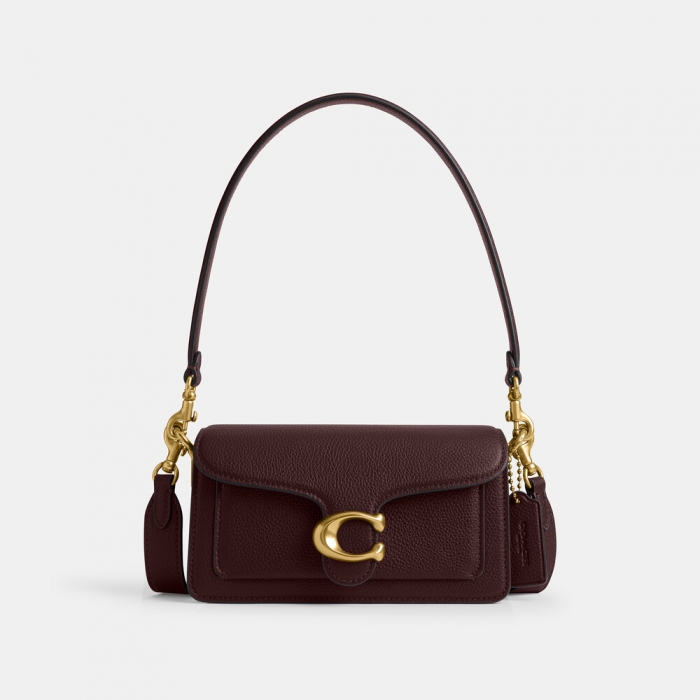 Coach Tabby Shoulder Bag 20 - BURGUNDY