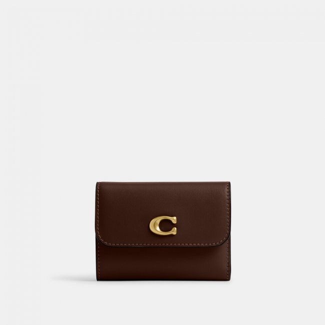 Coach Essential Card Holder Wallet - Brown