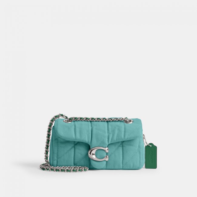 Coach Tabby Shoulder Bag 20 With Quilting - Green
