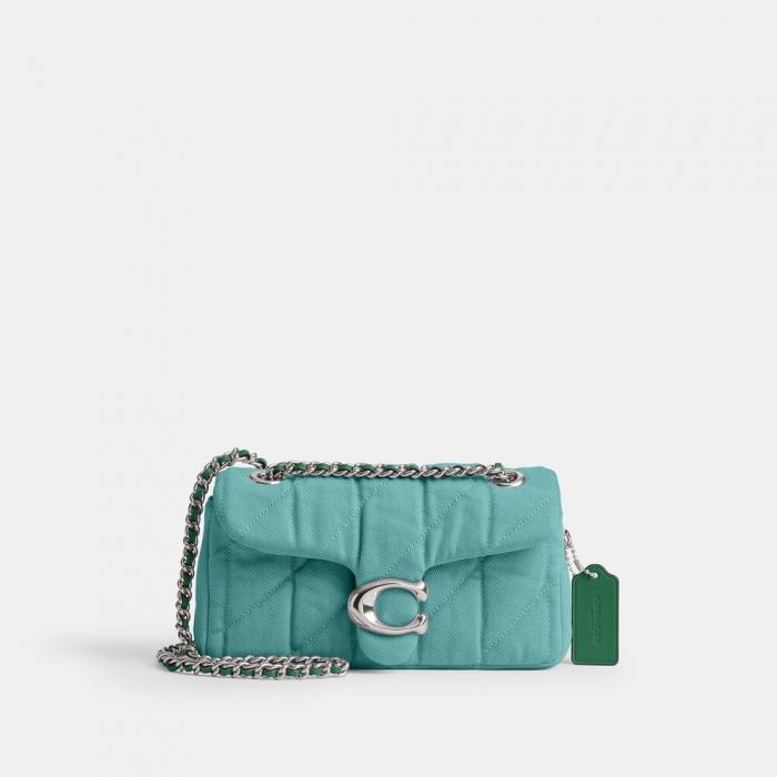 Coach Tabby Shoulder Bag 20 With Quilting - Green