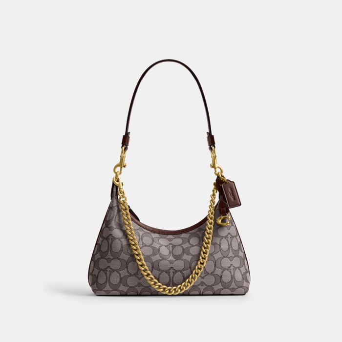 Coach Juliet Shoulder Bag 25 In Signature Jacquard - Dbrown