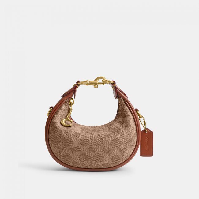 Coach Jonie Bag In Signature Canvas 15 - Light/Pastel Brown
