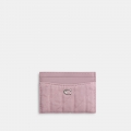 Coach Essential Card Case With Quilting - Pink Coach Essential Card Case With Quilting - Pink