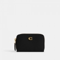 Coach Essential Small Zip Around Card Case - Black Coach Essential Small Zip Around Card Case - Black