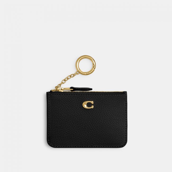 Coach Mini Skinny Id Case - Black