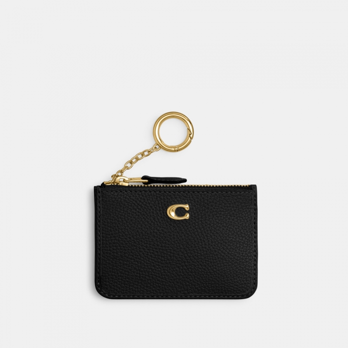 Coach Mini Skinny Id Case - Black