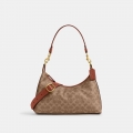 Coach Juliet Shoulder Bag In Signature Canvas - Light/Pastel Brown Coach Juliet Shoulder Bag In Signature Canvas - Light/Pastel Brown