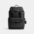 Coach League Flap Backpack In Signature Canvas 29 - GREY