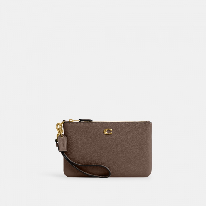 Coach Small Wristlet - Brown