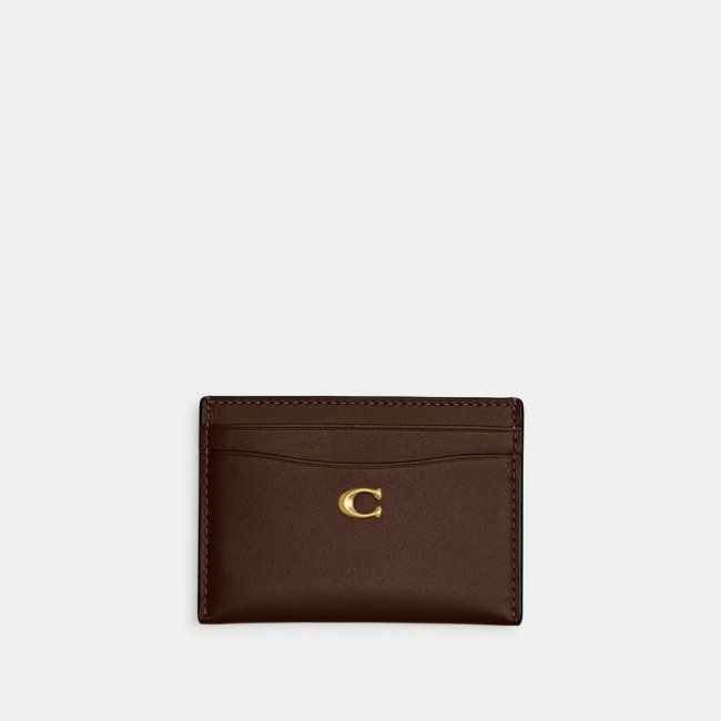 Coach Card Case - Brown