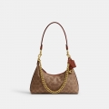 Coach Juliet Shoulder Bag 25 In Signature Canvas - Light/Pastel Brown