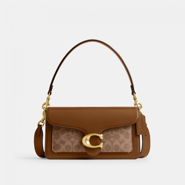 Coach Tabby Shoulder Bag 26 In Signature Canvas - Brown