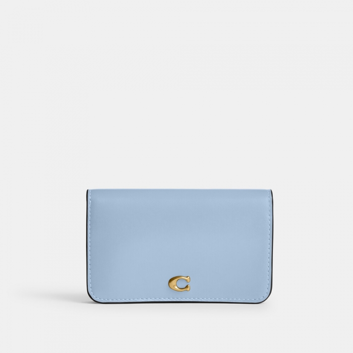 Coach Essential Slim Card Case - Light/Pastel Blue