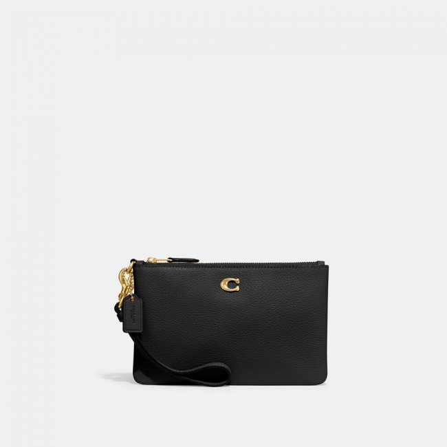 Coach Small Wristlet - Black