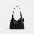 Coach Brooklyn Shoulder Bag 28 In Shearling - Black