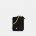Coach Essential Chain Card Case - Black