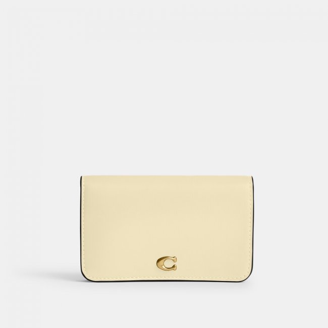 Coach Essential Slim Card Case - Yellow
