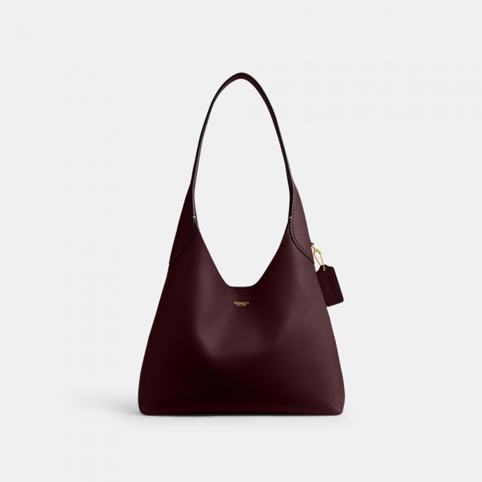 Coach Brooklyn Shoulder Bag 28 - BURGUNDY