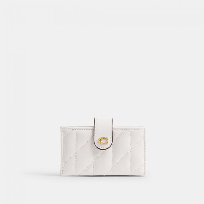 Coach Essential Multi Card Holder With Quilting - WHITE