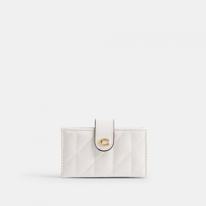 Coach Essential Multi Card Holder With Quilting - WHITE