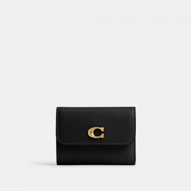 Coach Essential Card Holder Wallet - Black