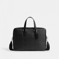 Coach Caden Brief Bag In Signature Canvas - Black Coach Caden Brief Bag In Signature Canvas - Black
