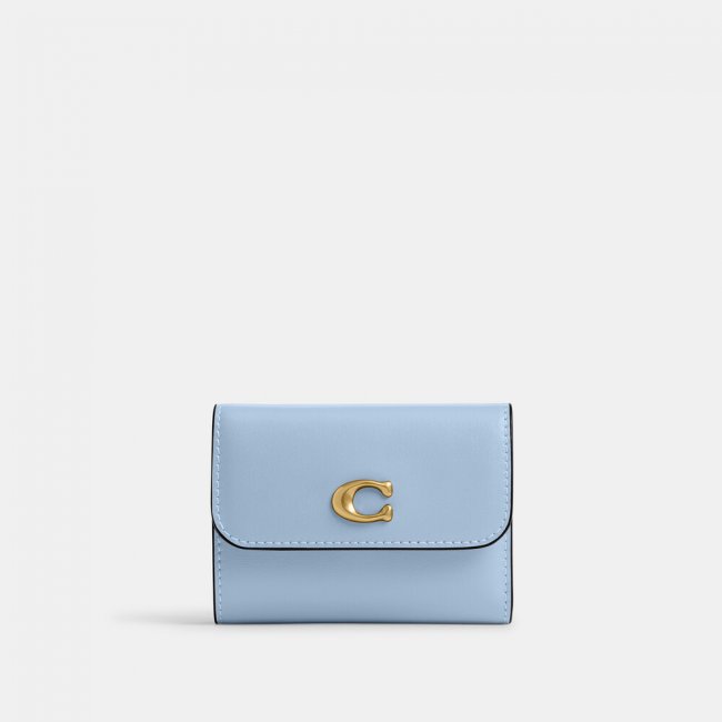 Coach Essential Card Holder Wallet - Light/Pastel Blue