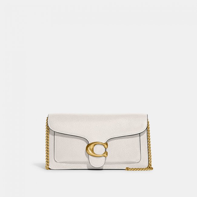 Coach Tabby Chain Clutch 21 - Chalk